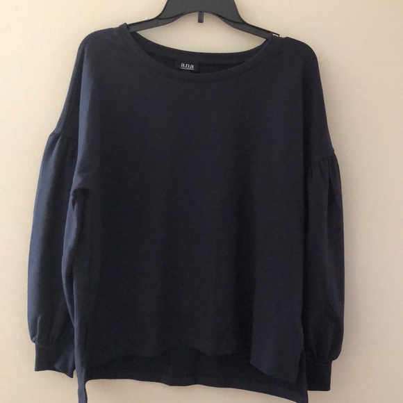 a.n.a. Long Sleeve Drop Shoulder Sweatshirt - Picture 2 of 4